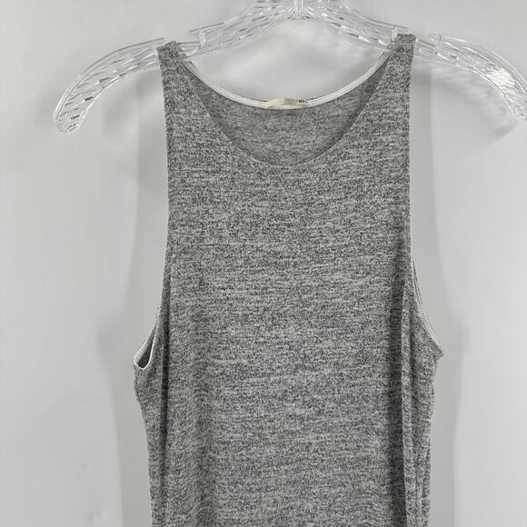Wilfred Free Heather Gray Scoop Neck Sleeveless Casual Midi Tank Dress Small - Picture 3 of 10